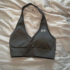 Black halter TLF bra